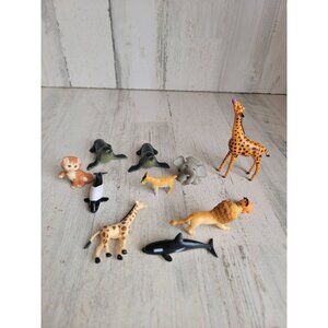 Safari zoo animal variety seal giraffe goat cat playset toy figure